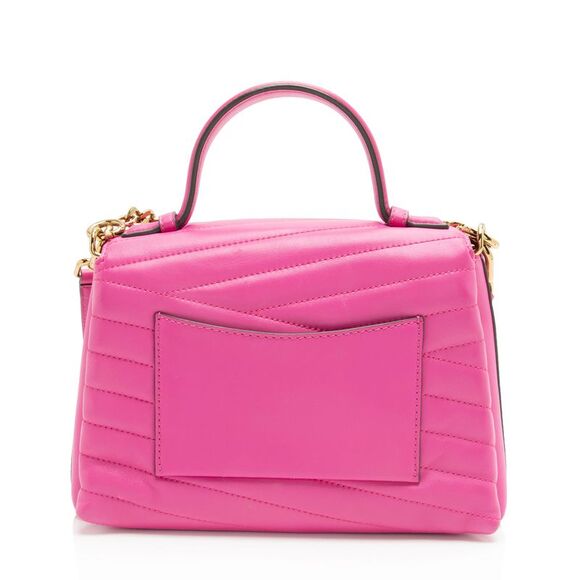 Tory Burch Chevron Leather Kira Top Handle - Picture 3 of 15